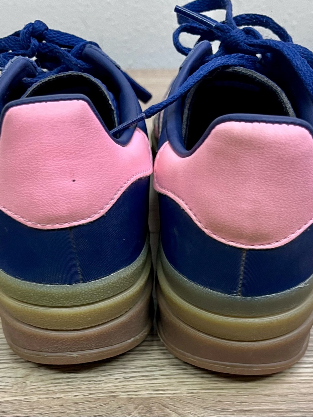 Adidas Gazelle Bold in Dark Blue and Pink Spark Platform Size 6.5 - Picture 8 of 11